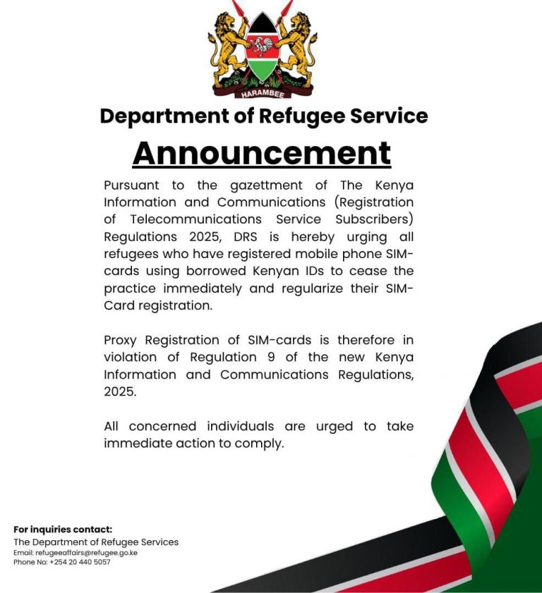 REFUGEE NOTICE