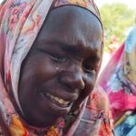 Women from Geneina in West-Darfur cry-after receiving the news about the death of their relatives as they waited for them in Chad Nov.-7-2023.-Reuters-photo