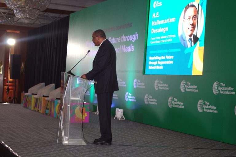 Hailemariam Dessalegn Urges African Leaders to Scale Up Regenerative School Meals as Key to Agenda 2063