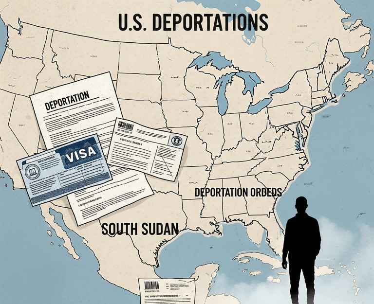 South Sudan is a Nation at a Crossroads with US Deportees and a Quiet Independence Day, Photo Canvas