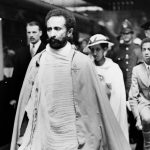 Haile Selassie at Victoria Station, London, en route to Geneva to appeal to the League of Nations-Getty Images