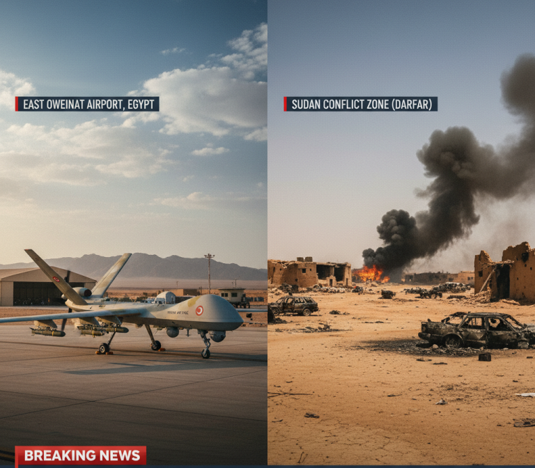 Satellite Imagery Confirms Akinci Drones at Egyptian Base Amid Reports of Sudan Airstrikes