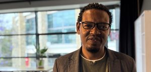 Natnael Gecho is an Ethiopian journalist who works in exile in Kenya Photo by Eva